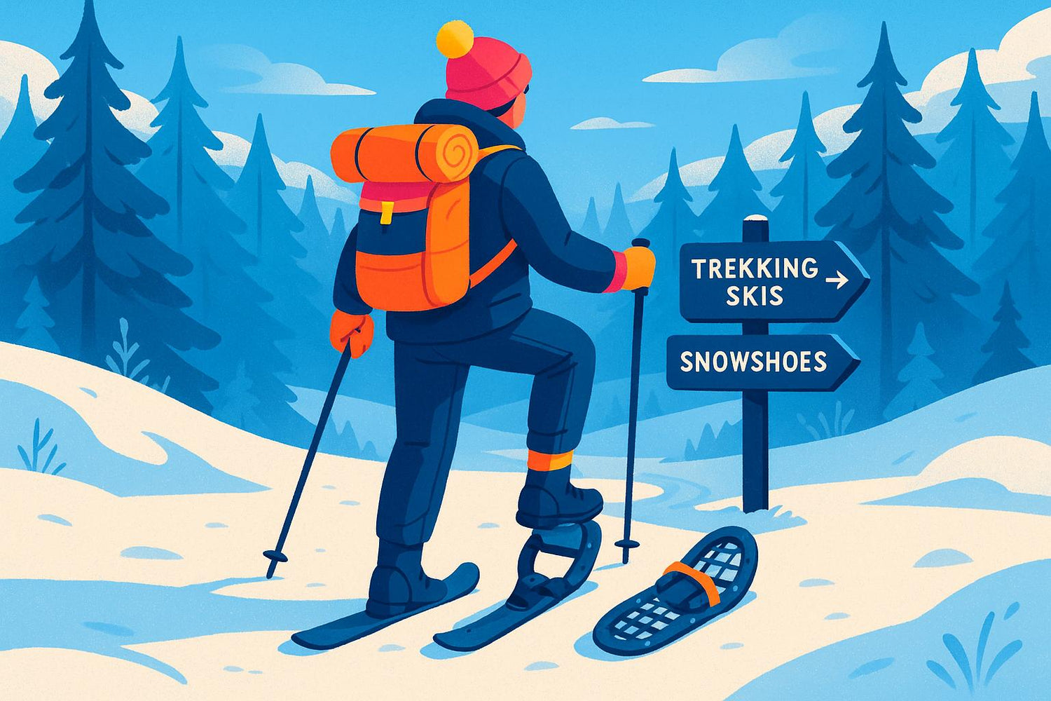 Trekking Skis or Snowshoes? Choosing Your Winter Backcountry Gear - snowfeet*