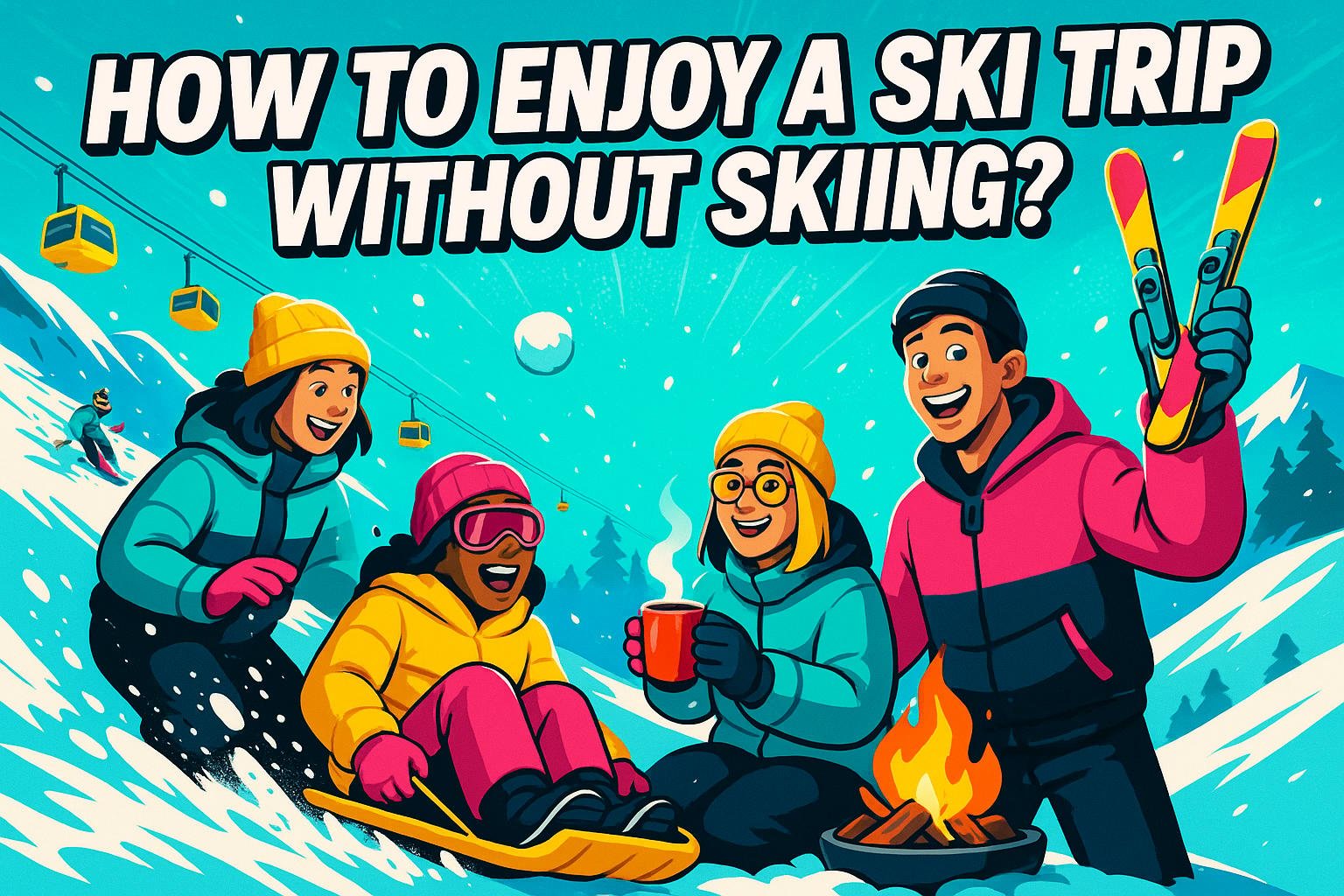 How to enjoy a ski trip even without knowing how to ski or snowboard?