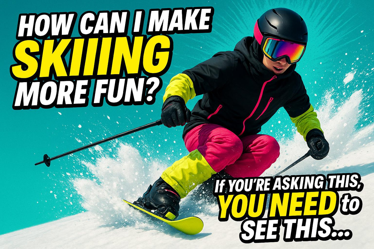 How Can I Make Skiing More Fun?" - If You're Asking This, You NEED to See This…
