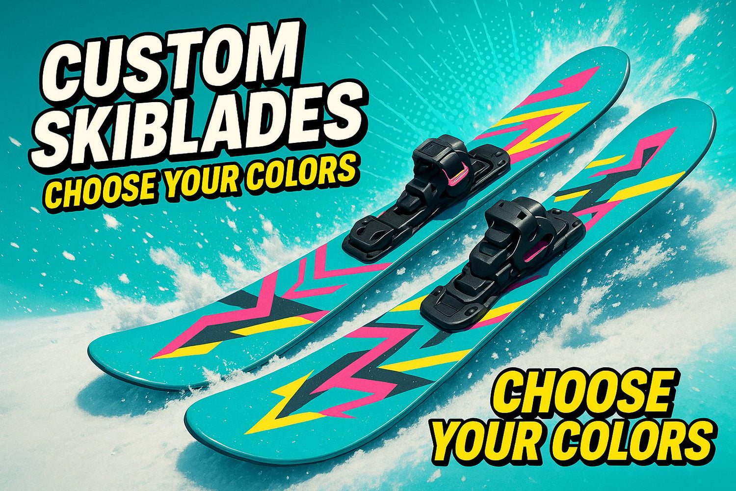 Custom Skiblades: Choose Your Colors - snowfeet*