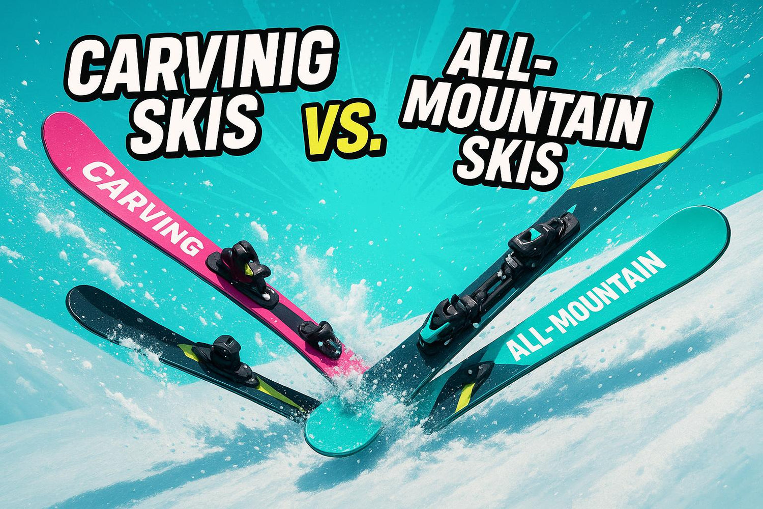 Carving Skis vs. All-Mountain Skis: Which is Better for Speed on Groomers?