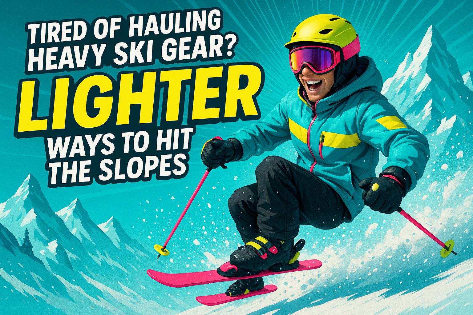 Tired of Hauling Heavy Ski Gear? Discover Lighter Ways to Hit the Slopes