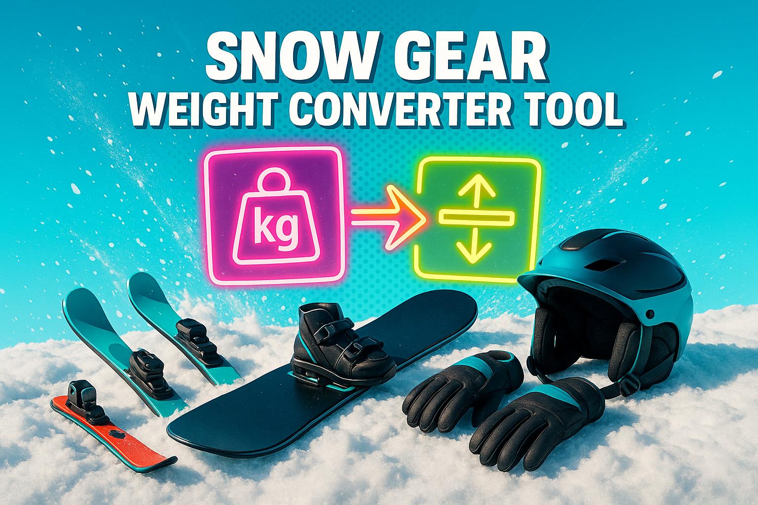 Snow Gear Weight Converter Tool - snowfeet*