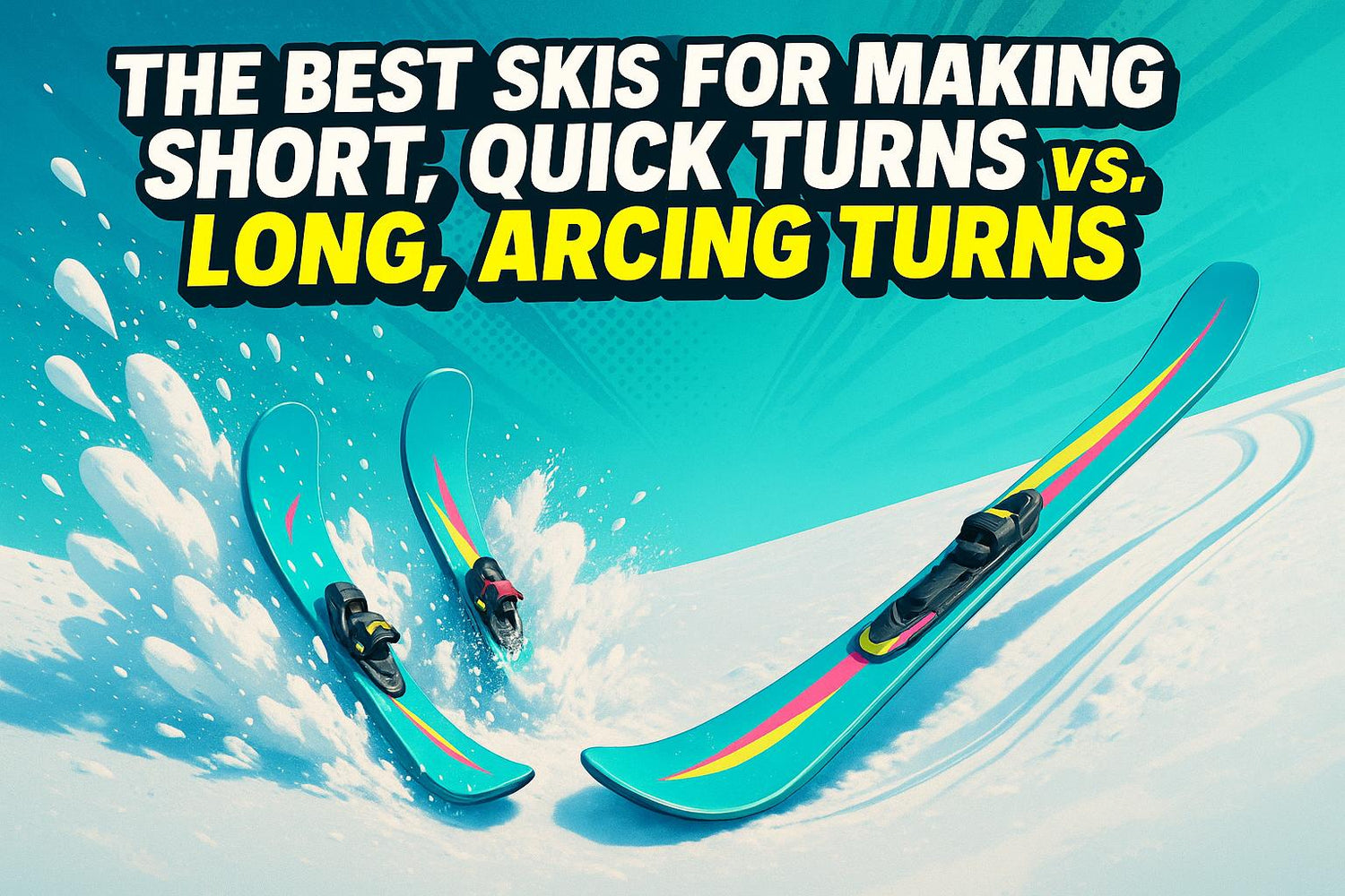 The Best Skis for Making Short, Quick Turns vs. Long, Arcing Turns