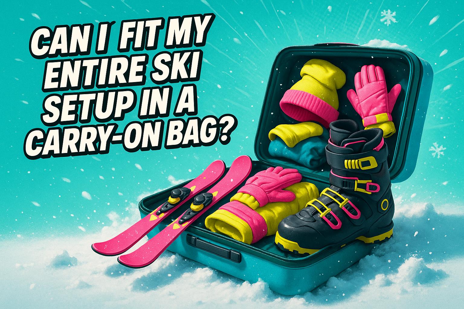 Can I Fit My Entire Ski Setup in a Carry-On Bag? (The Short Ski Dream) - snowfeet*