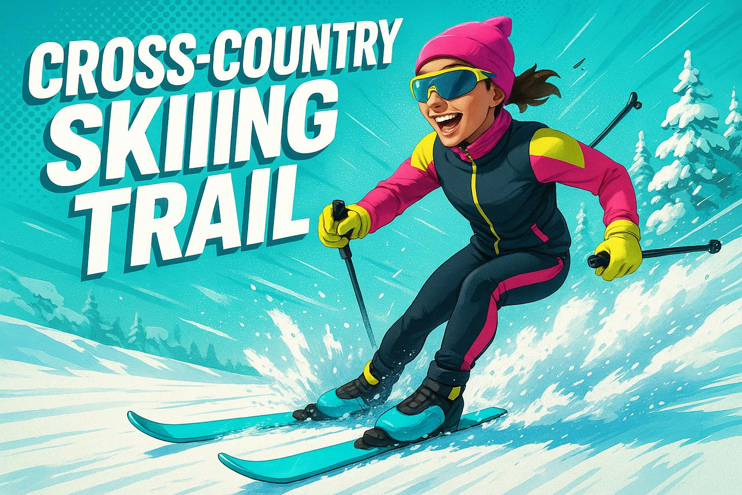 Cross country skiing trail