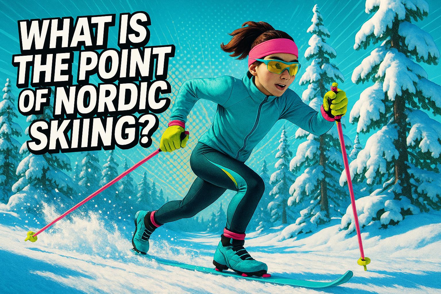 What is the point of Nordic skiing?
