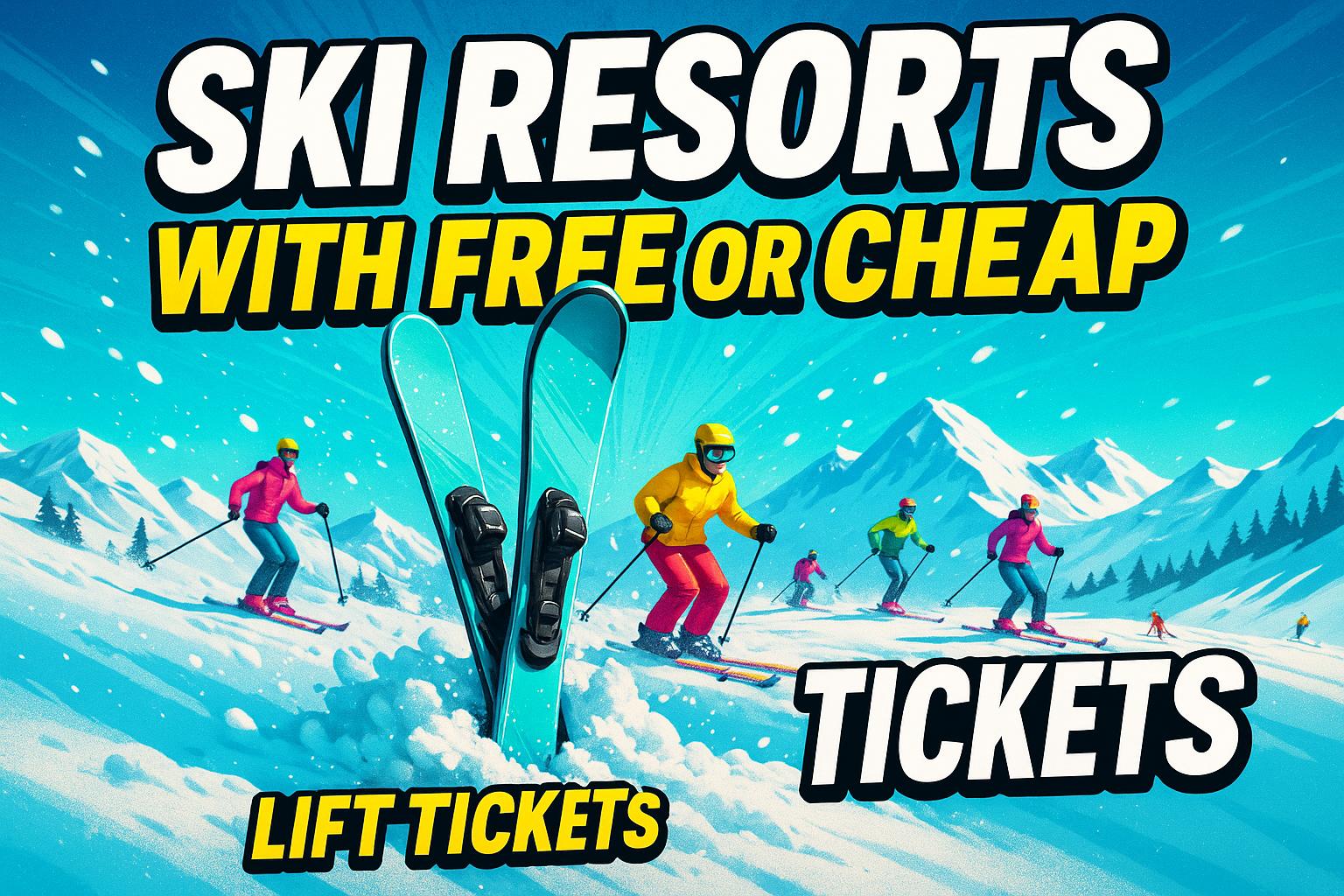 Ski Resorts With Free or Cheap Lift Tickets: Where to Ski on a Budget