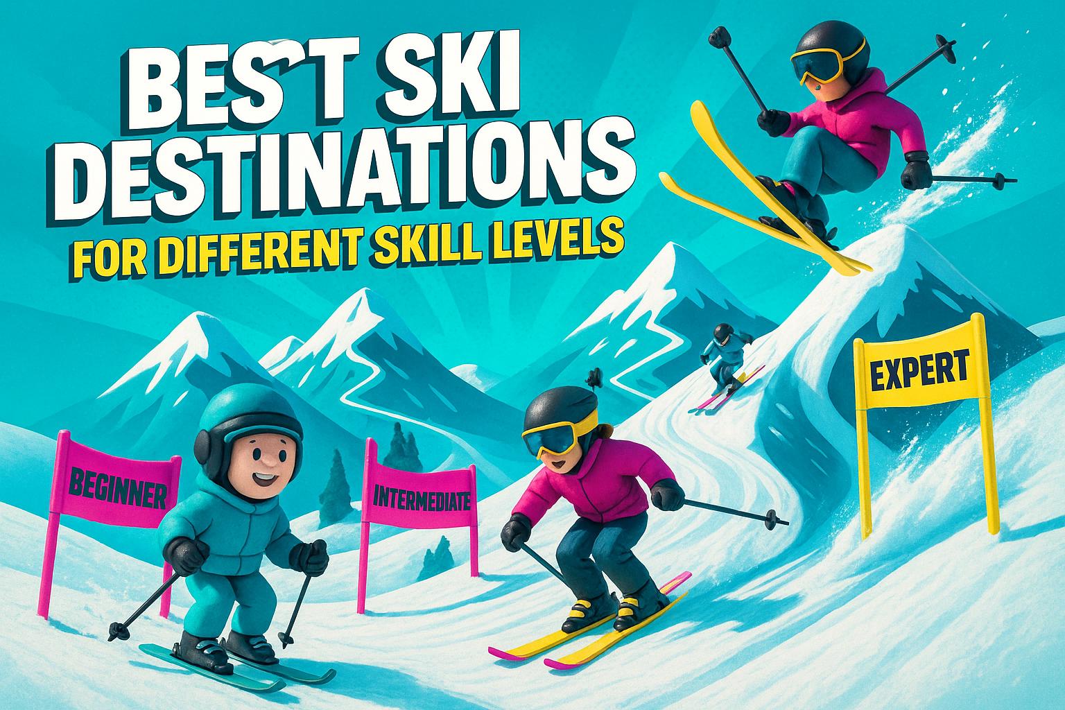 Best Ski Destinations for Different Skill Levels (Beginner, Intermediate, Expert)