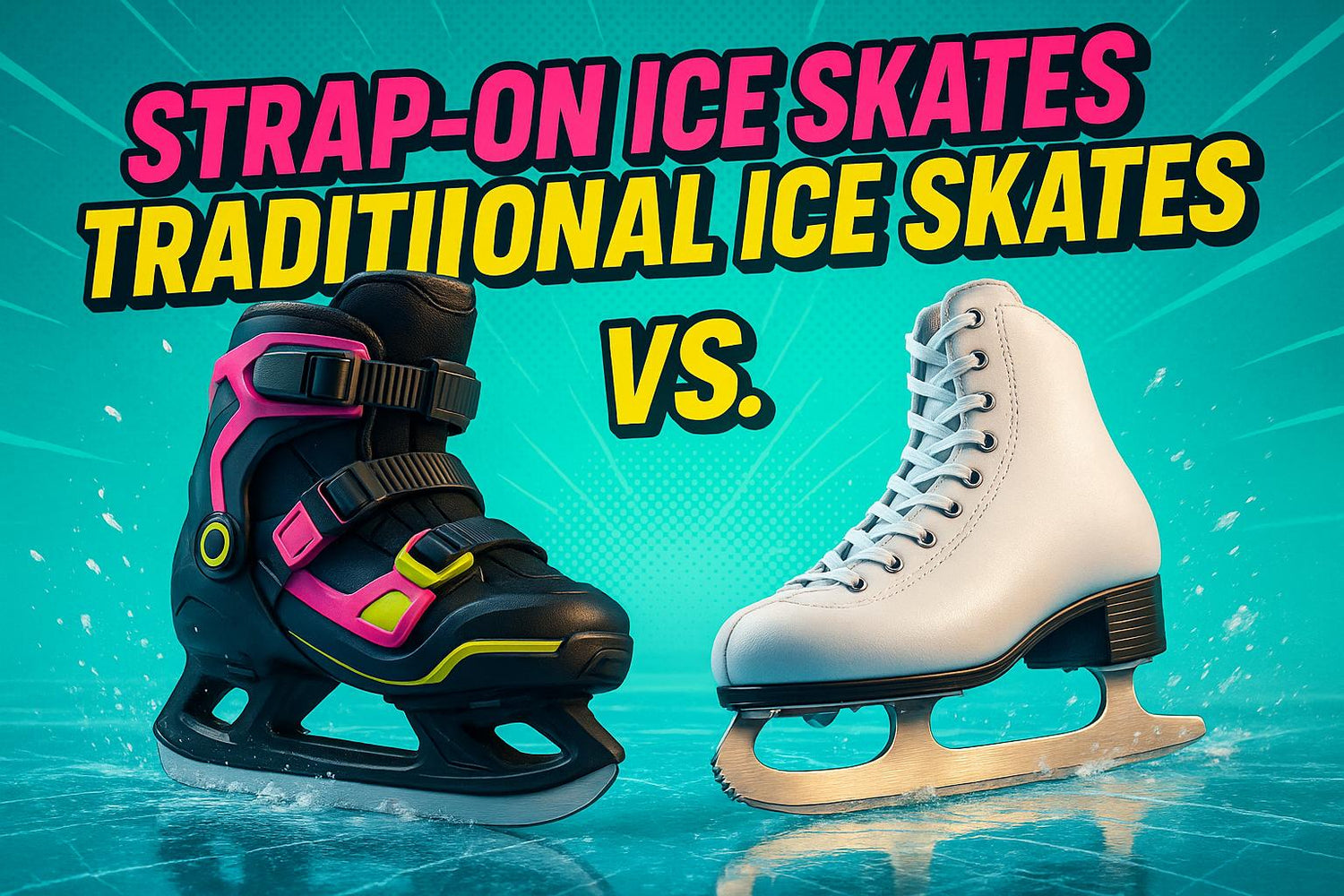 Strap-On Ice Skates vs. Traditional Ice Skates: Pros & Cons for Beginners - snowfeet*