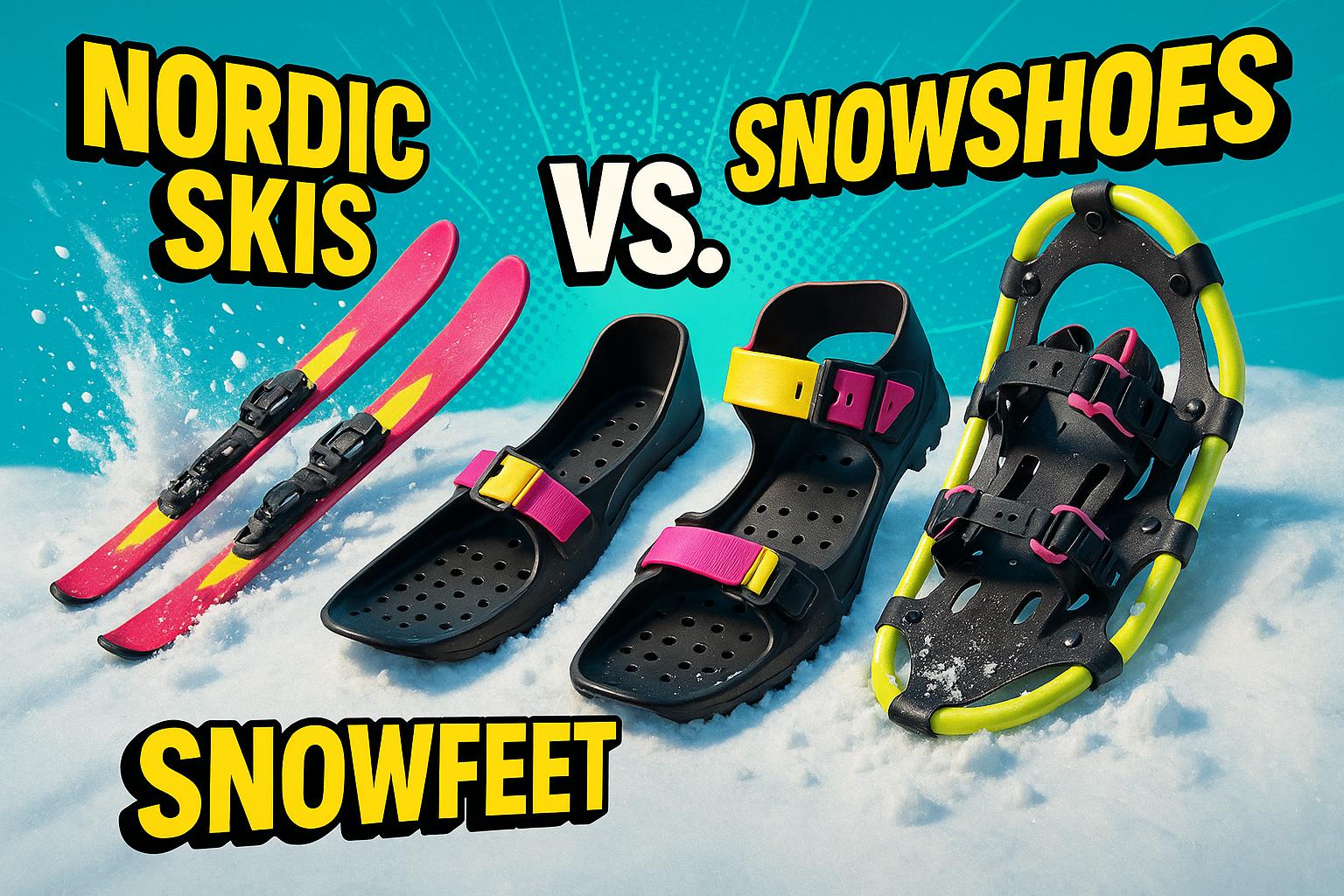 Nordic Skis vs. Snowshoes: Which Is Better for Winter Adventures? - snowfeet*