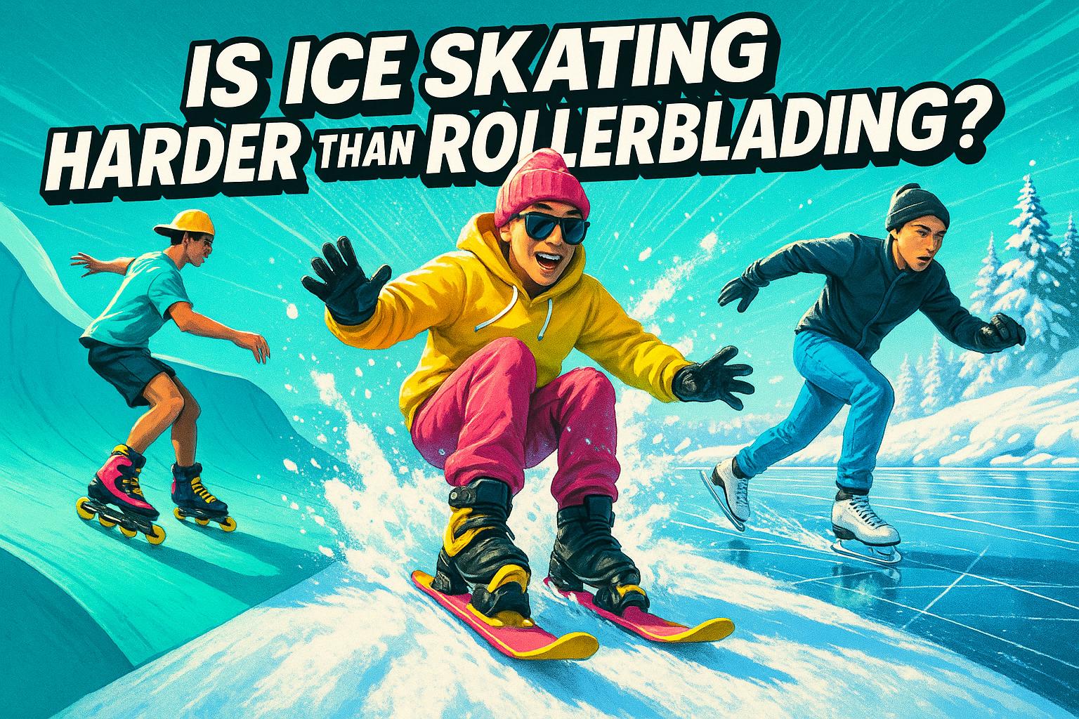 Is Ice Skating Harder Than Rollerblading?