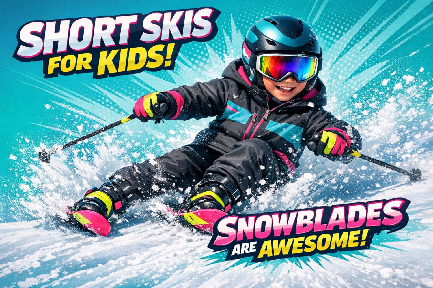 Short Skis for Kids: Why Snowblades Are Perfect for Young Skiers - snowfeet*