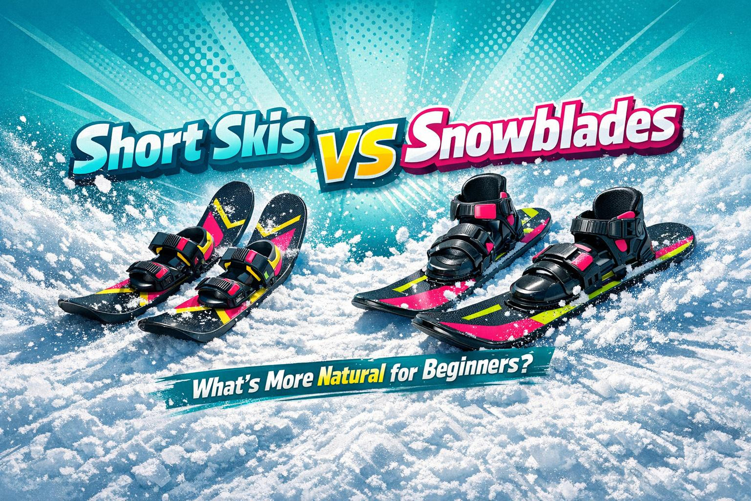 Short Skis vs. Snowblades: Which Feels More Natural for Beginners? - snowfeet*