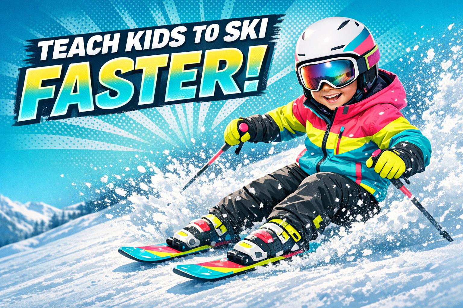 Short Skis for Teaching Kids to Ski Faster - snowfeet*