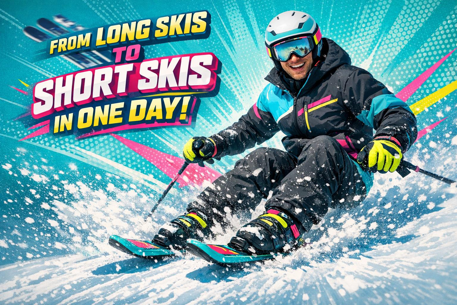 How to Switch from Long Skis to Short Skis in One Day - snowfeet*
