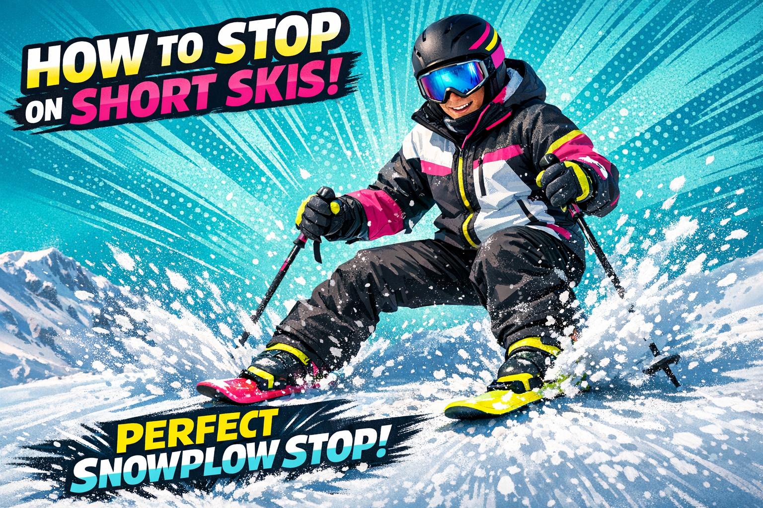 How to Stop on Short Skis Without Falling (Beginner Guide) - snowfeet*