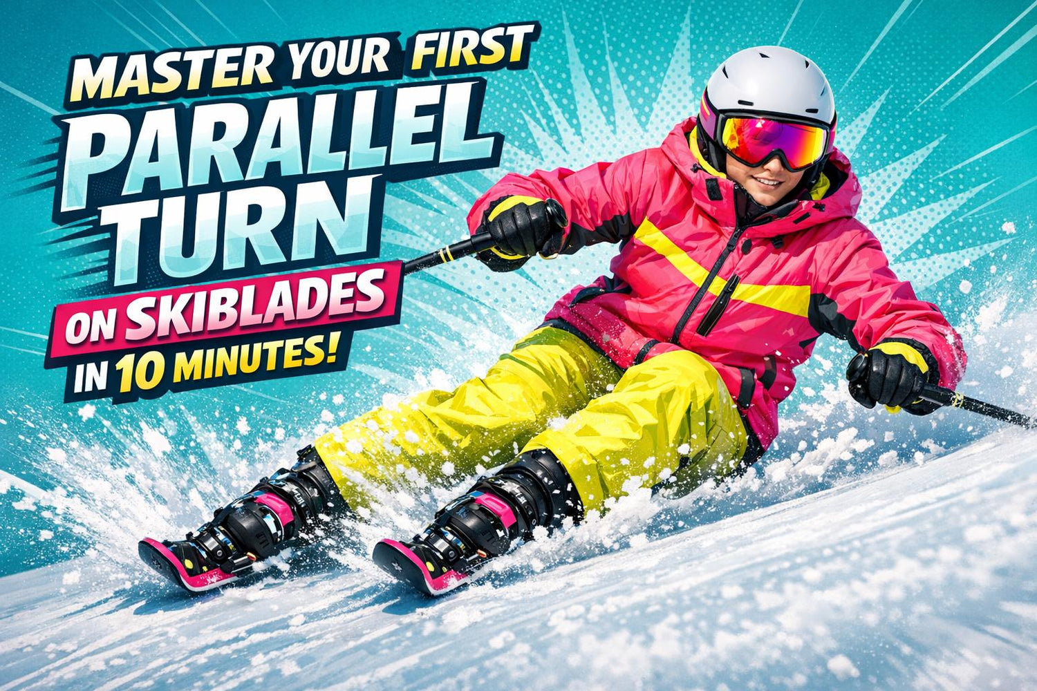 How to Master Your First Parallel Turn on Skiblades in 10 Minutes - snowfeet*
