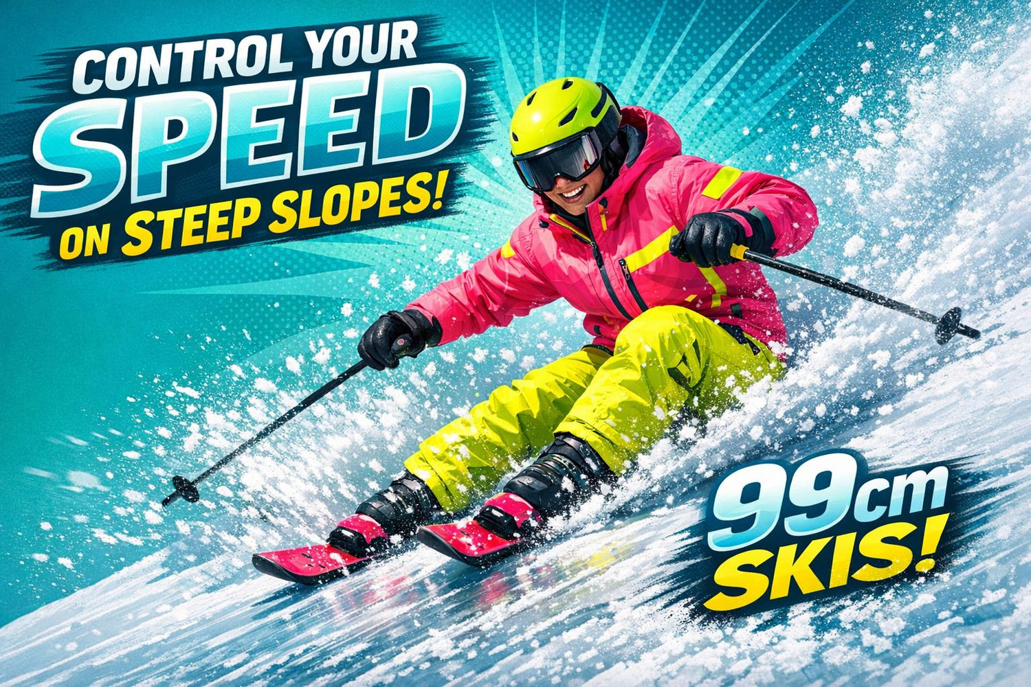 How to Control Your Speed on Steep Slopes with 99cm Skis - snowfeet*
