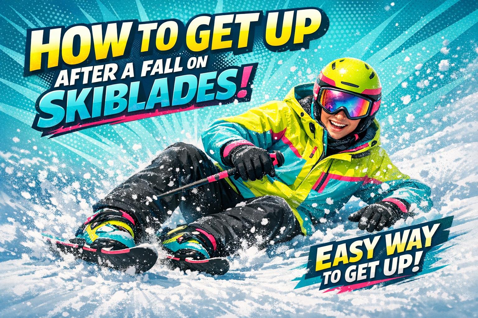 How to Get Up After a Fall on Skiblades (The Easiest Way) - snowfeet*