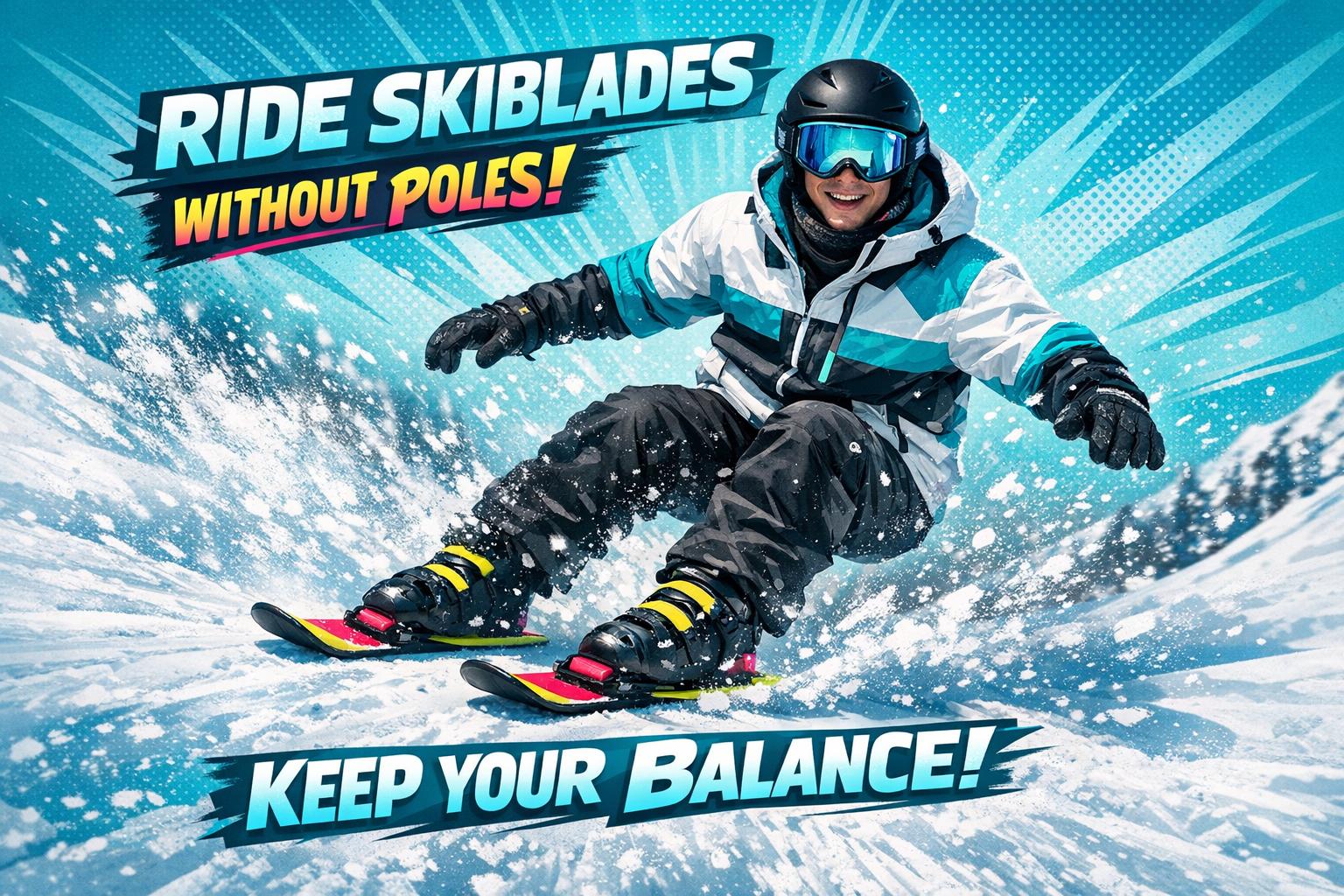 How to Ride Skiblades Without Poles and Not Lose Your Balance