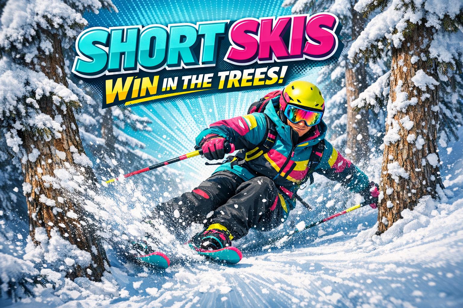 How Short Skis Outperform Long Skis in Tight Tree Runs