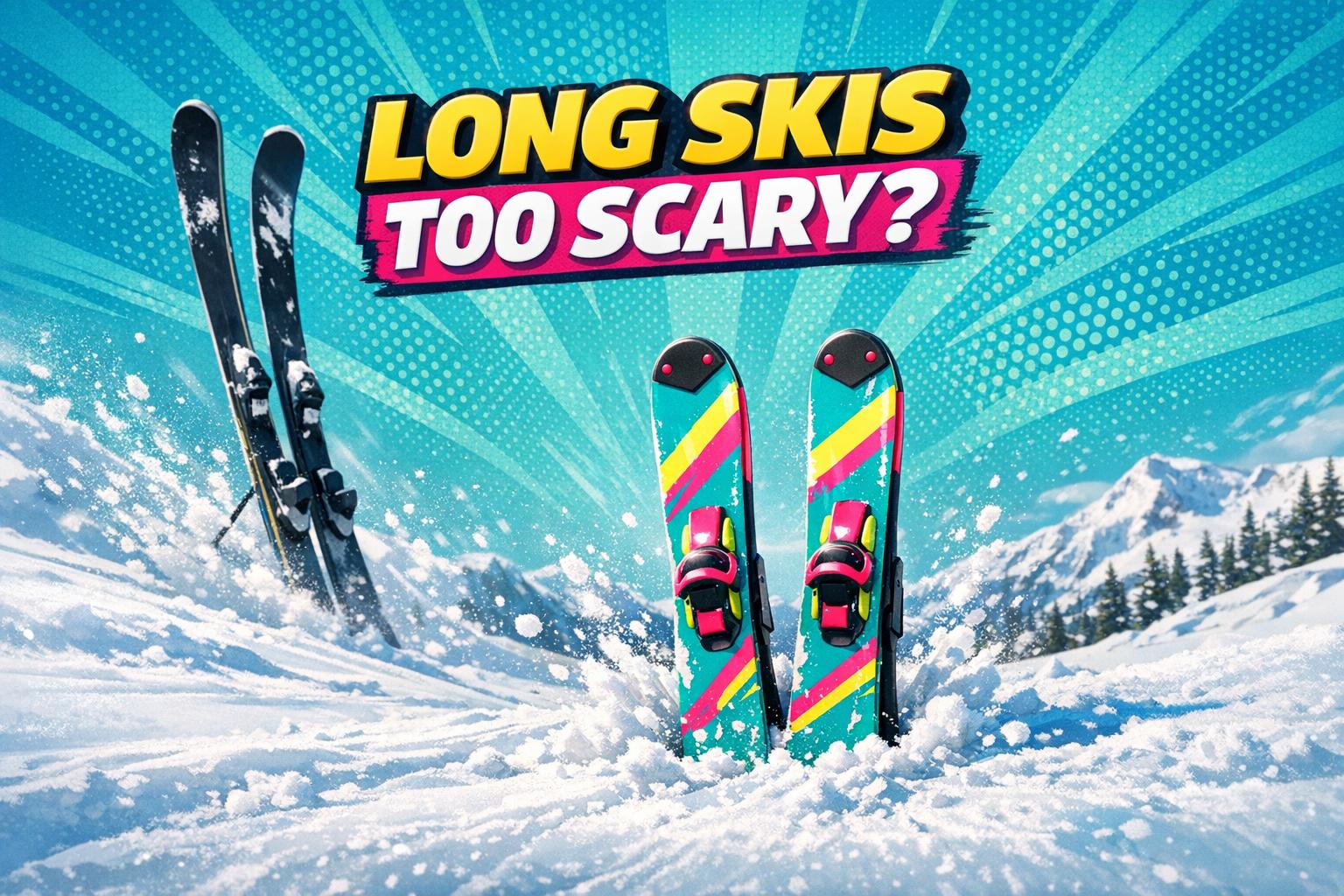 Why Long Skis Intimidate Beginners (And What to Use Instead) - snowfeet*
