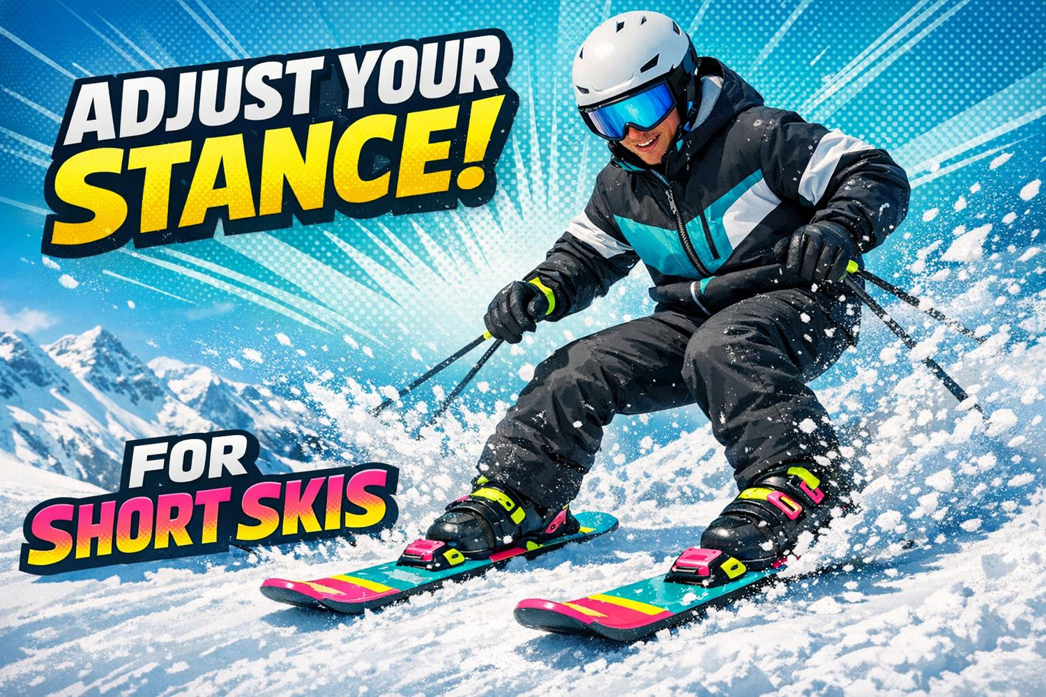 How to Adjust Your Stance for Short Skis - snowfeet*