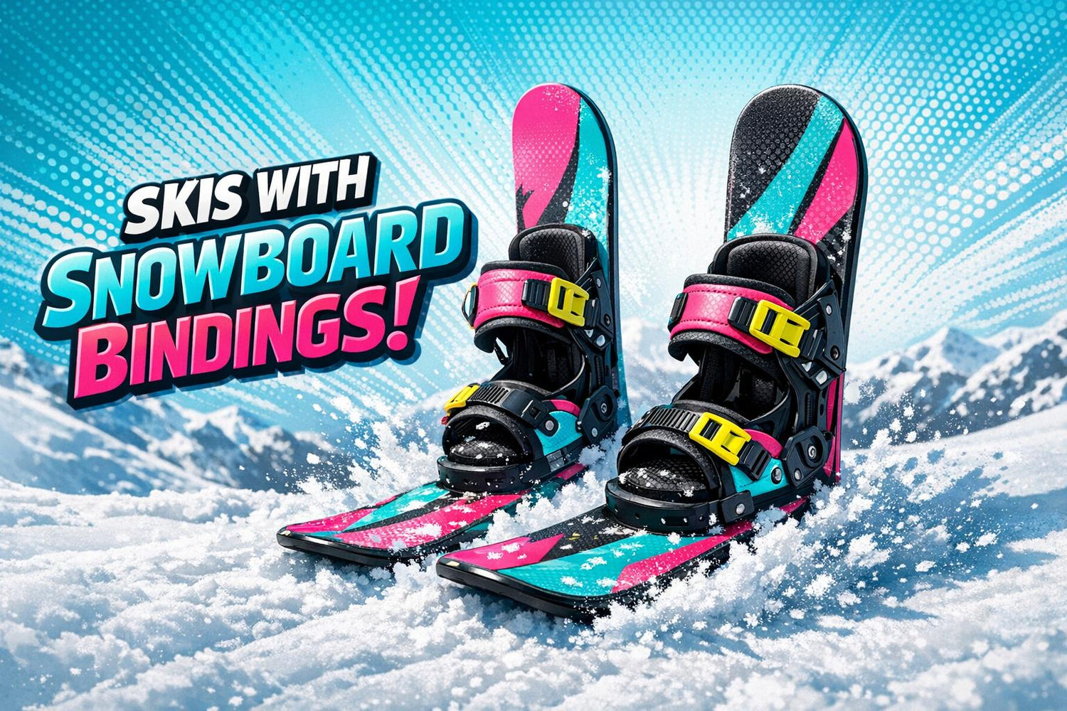 Skis With Snowboard Bindings: What They Are and Why People Love Them - snowfeet*