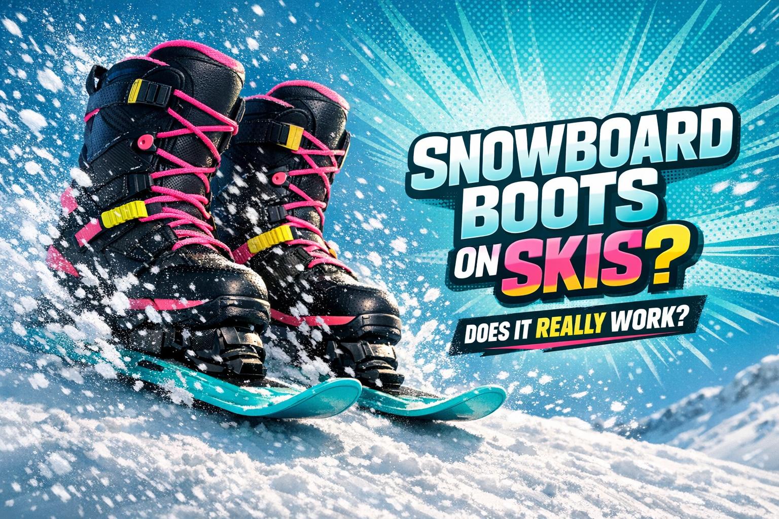 Snowboard Boots on Skis: Does It Really Work? - snowfeet*