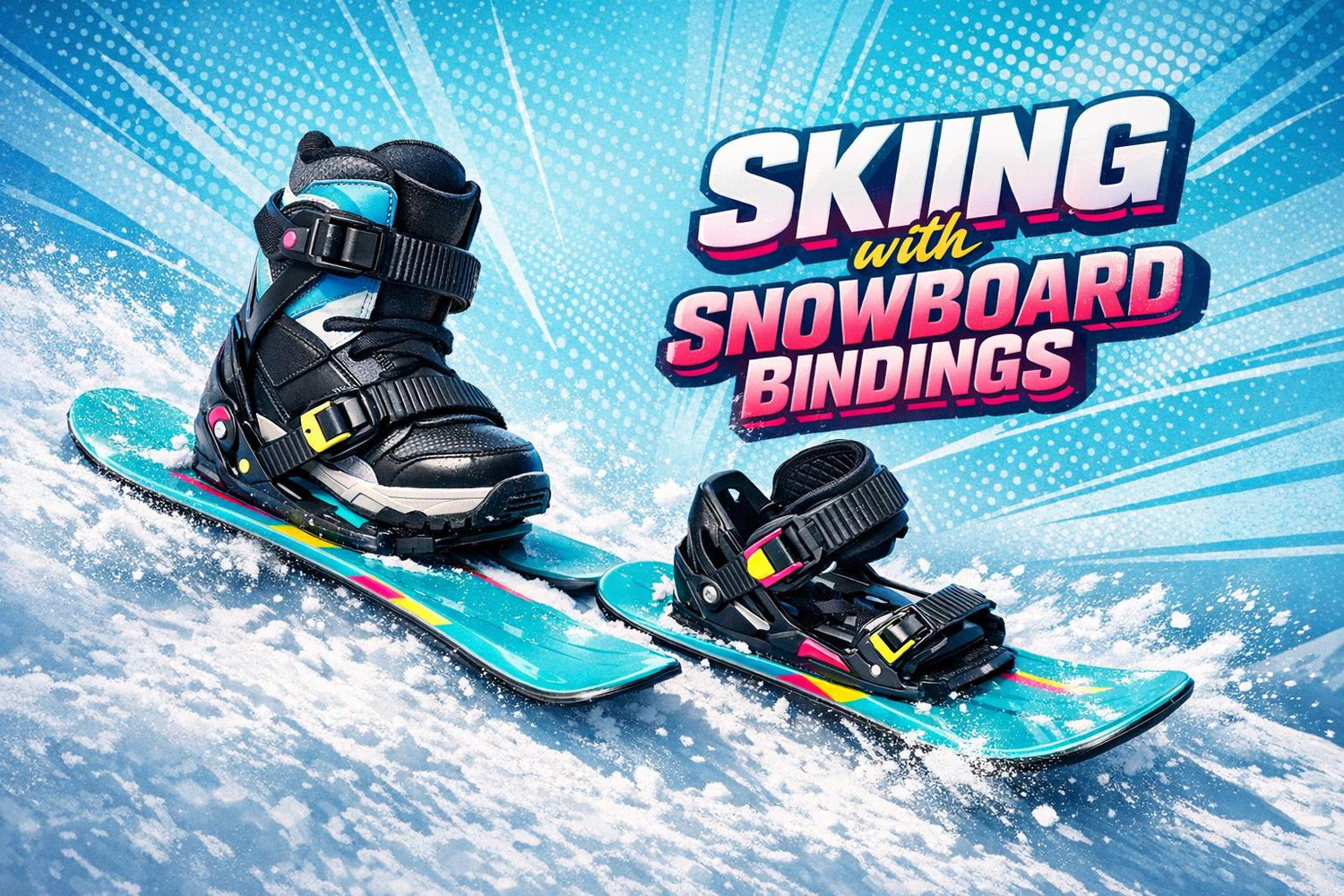 Are Skis With Snowboard Bindings Easier Than Regular Skis? - snowfeet*
