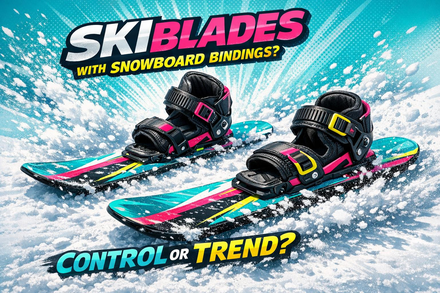 Skiblades With Snowboard Bindings: Better Control or Just a Trend? - snowfeet*