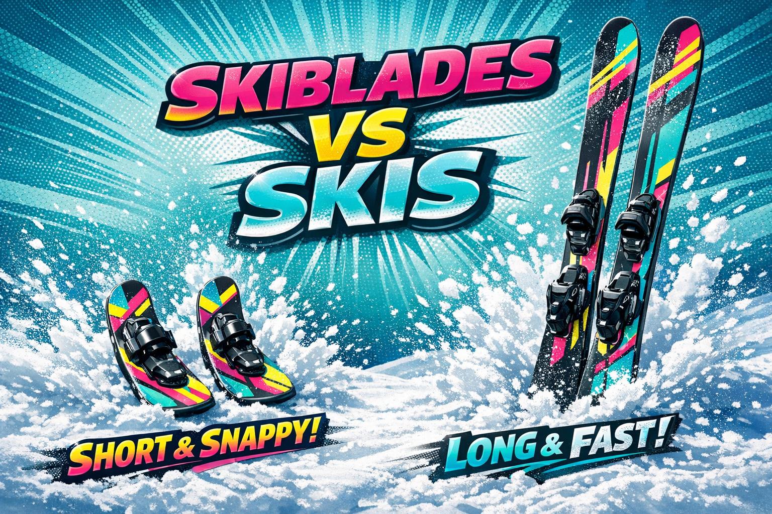 Skiblades vs Traditional Skis: What’s the Difference for Skiers? - snowfeet*