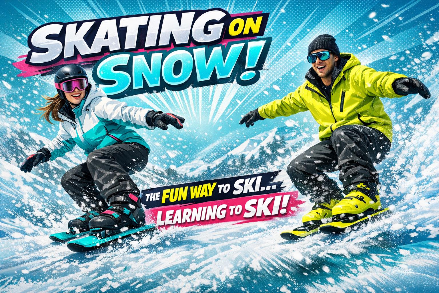 Skating on Snow: The Fun Way to Ski Without Learning to Ski - snowfeet*