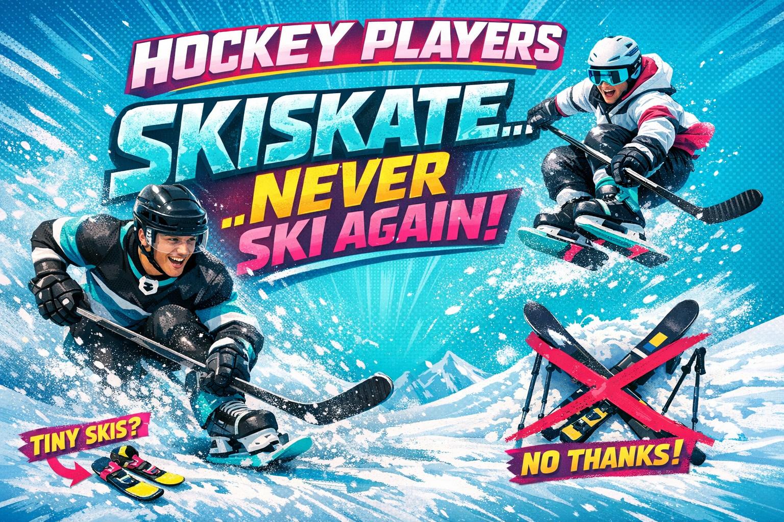 Hockey Players Who Try Skiskating Never Go Back to Skiing - snowfeet*