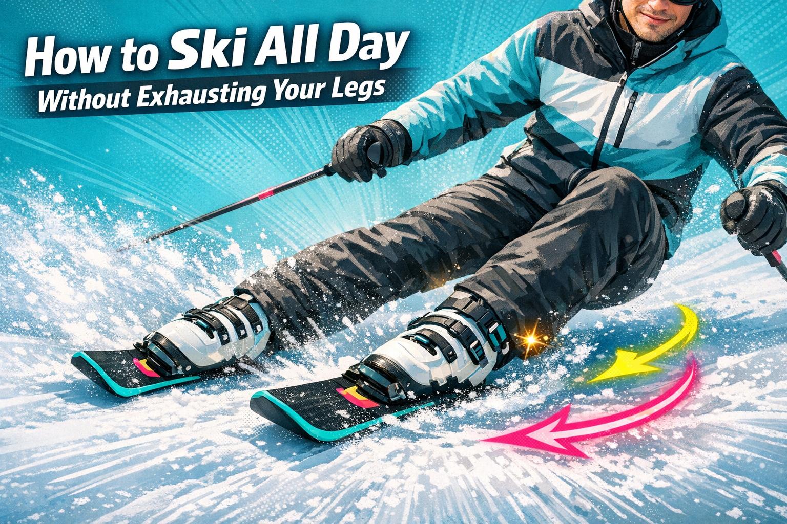 How to Ski All Day Without Exhausting Your Legs - snowfeet*