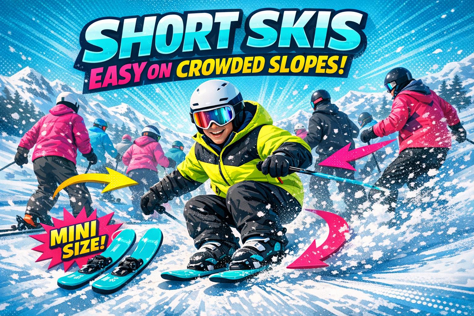 How Short Skis Make Crowded Slopes Easier to Ride - snowfeet*