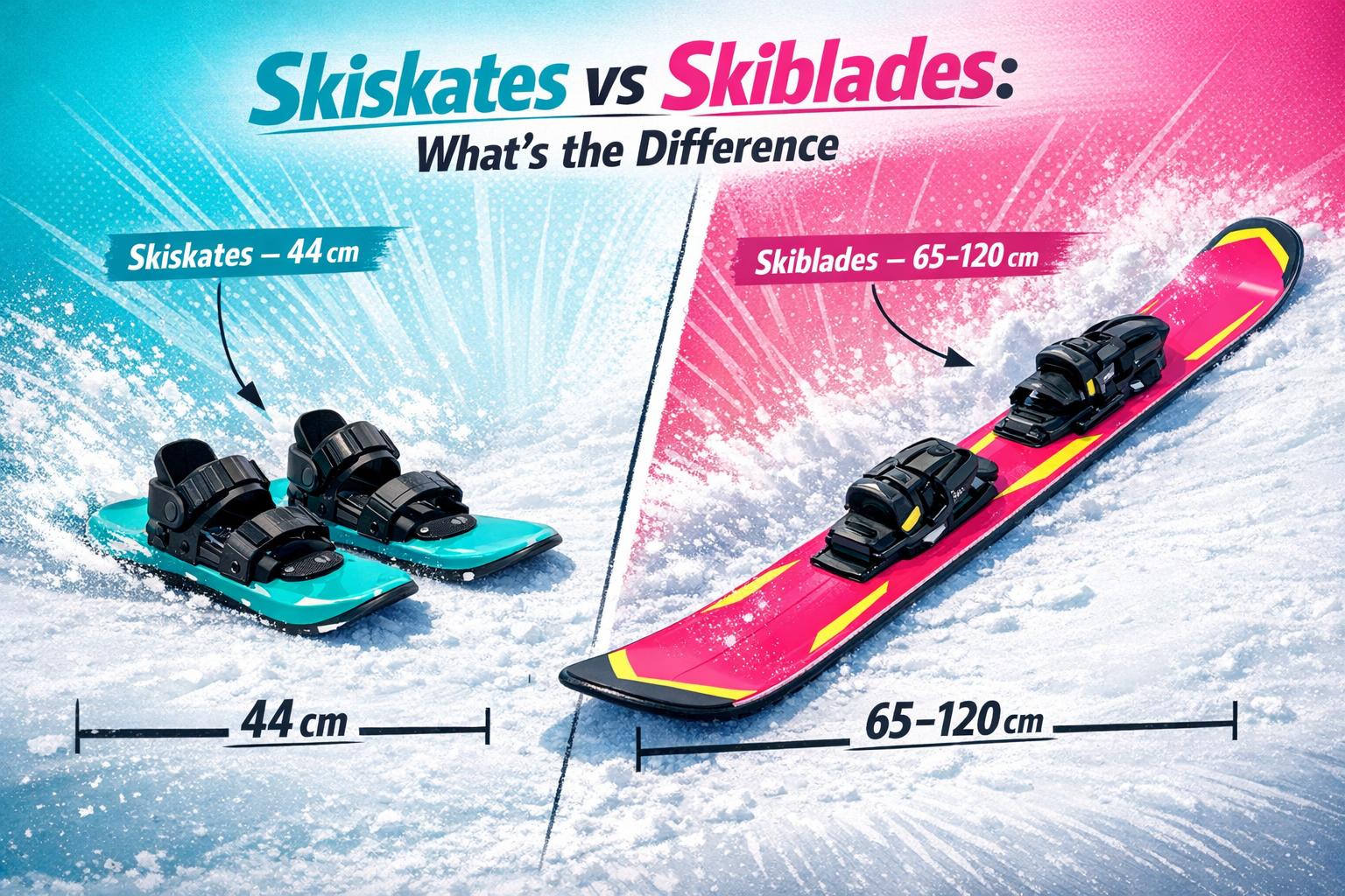 Skiskates vs Skiblades What’s the Difference - snowfeet*