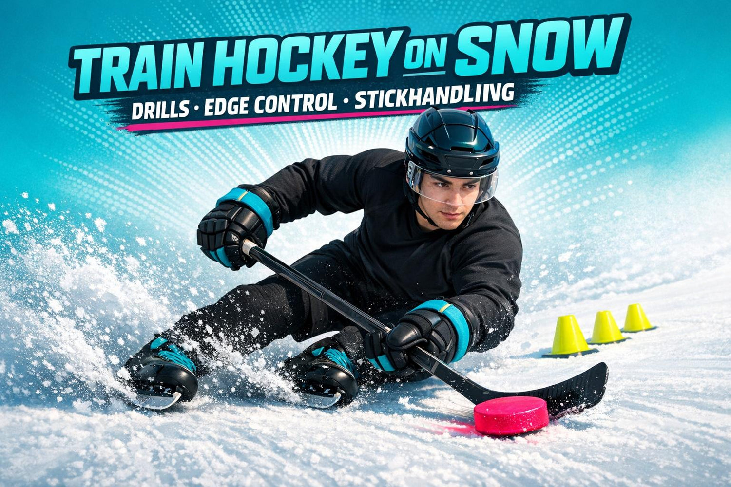 How to Train Hockey Skills on Snow Without Ice