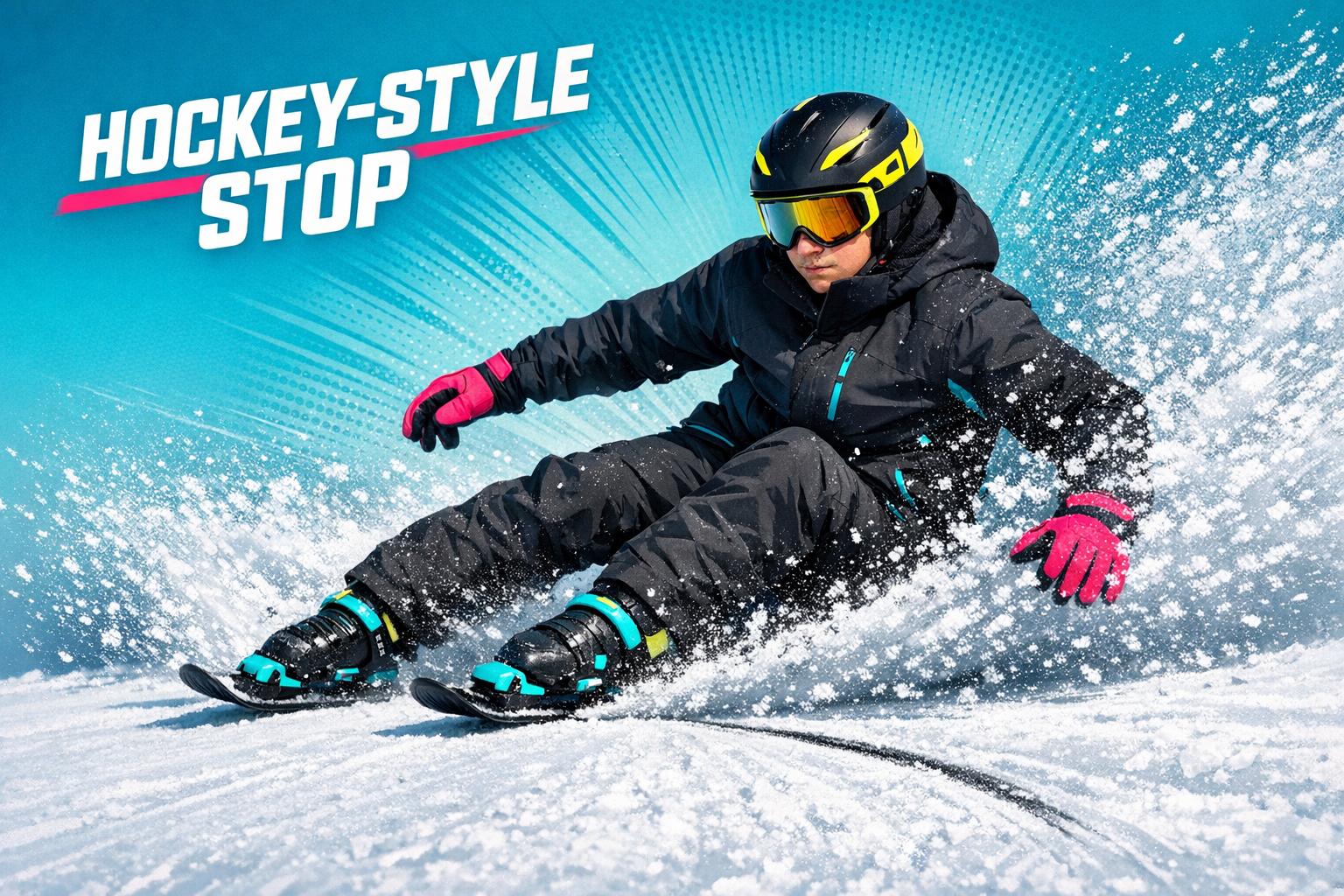 How to Stop and Turn on Skiskates Like a Hockey Player - snowfeet*