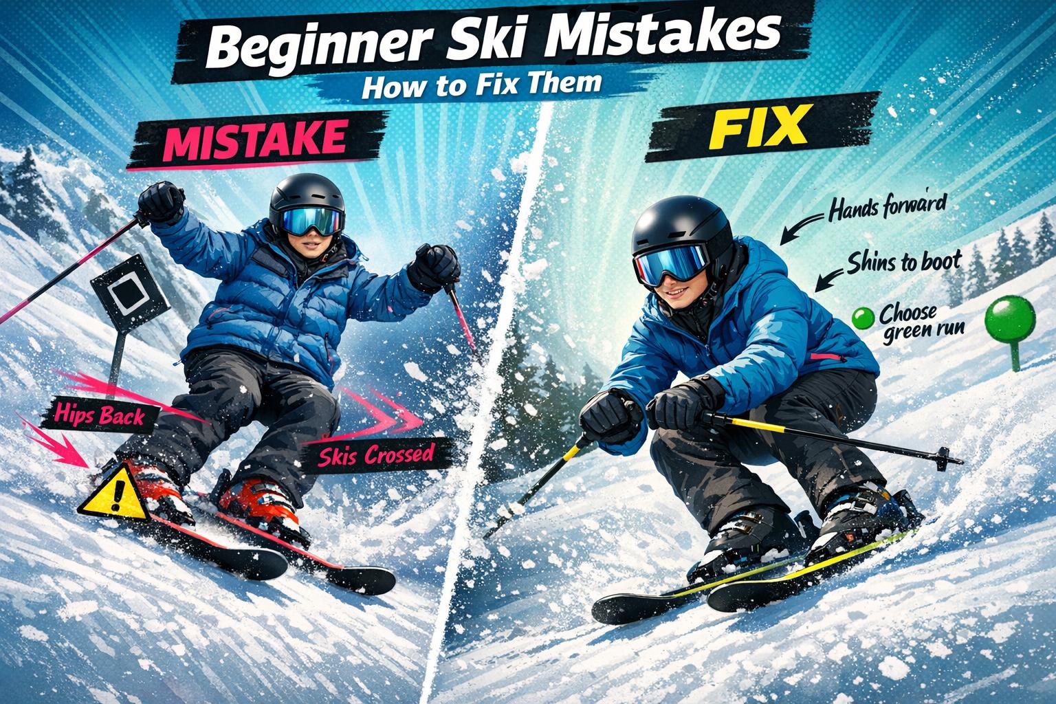 Beginner Ski Mistakes and How to Fix Them - snowfeet*