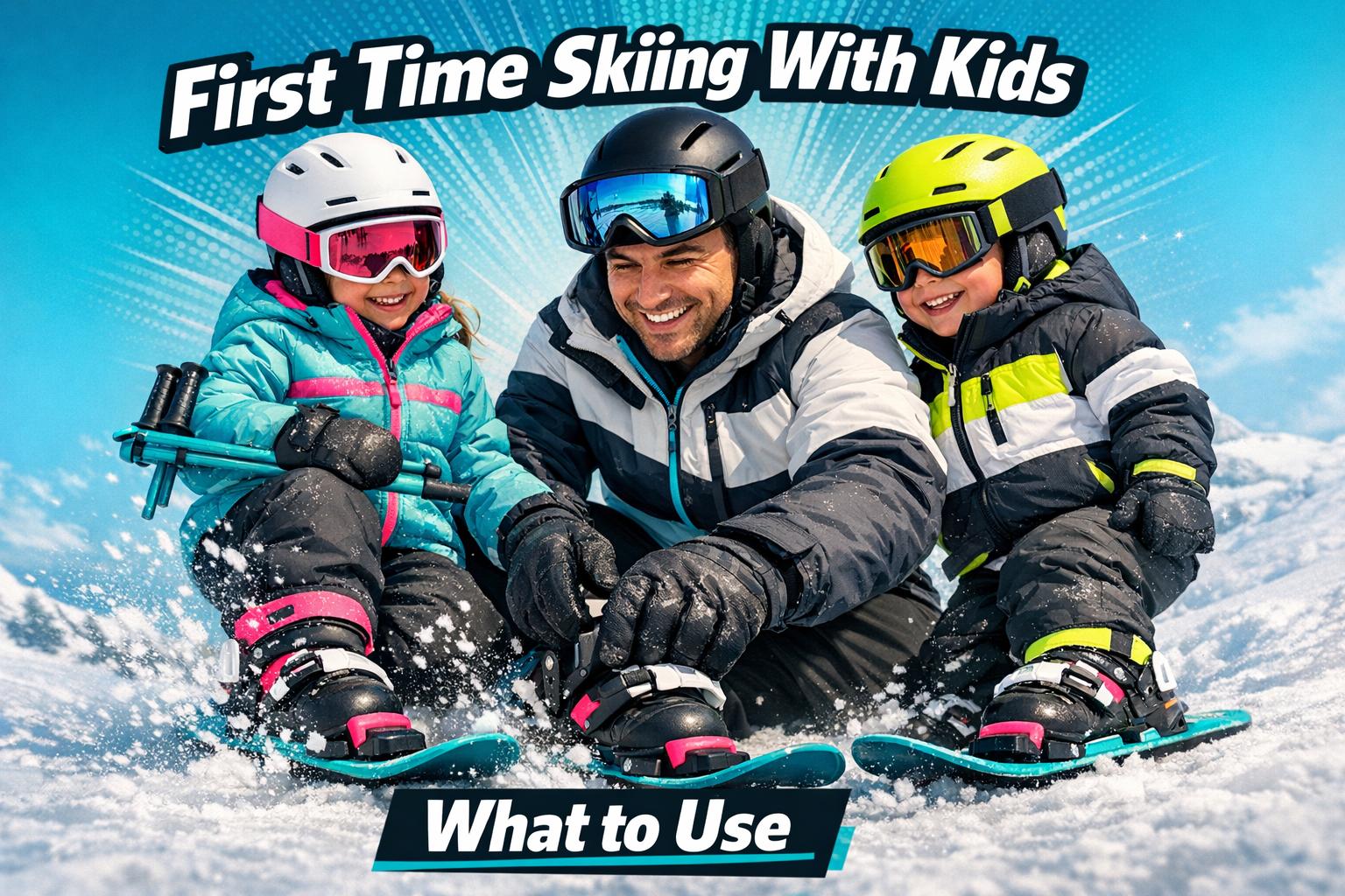 First Time Skiing With Kids What to Use - snowfeet*