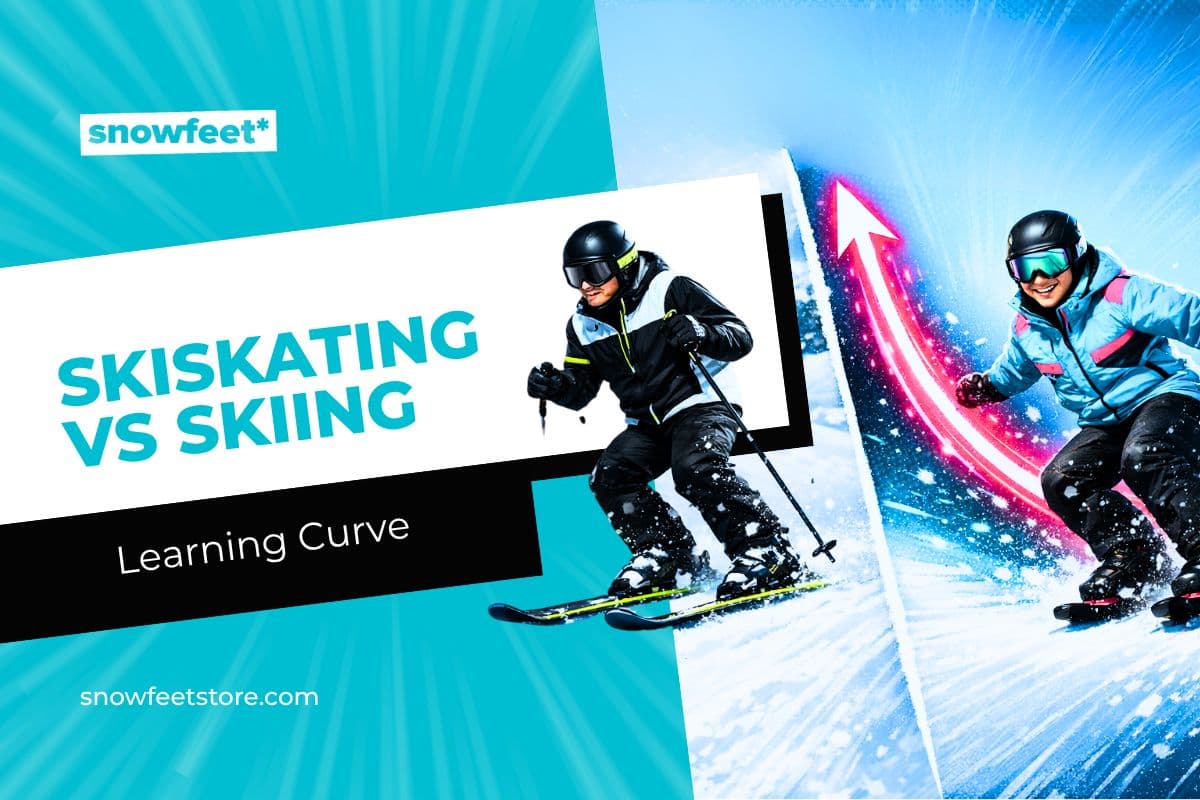 Skiskating vs Skiing Learning Curve Explained - snowfeet*
