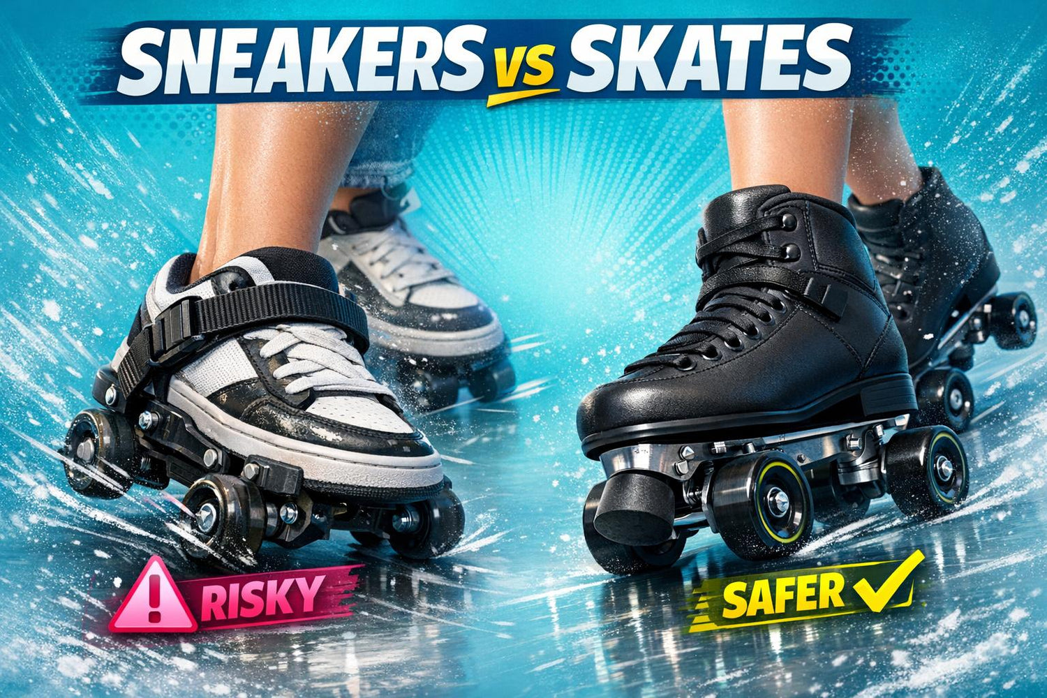Roller Skates Shoes: Can You Skate With Your Own Sneakers? - snowfeet*