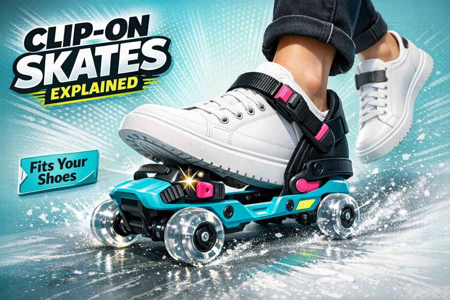 Roller Skates Without Special Shoes: Clip-On Skates Explained - snowfeet*