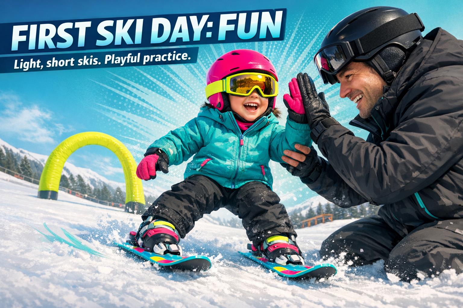 How to Make a Child’s First Ski Day Less Scary - snowfeet*