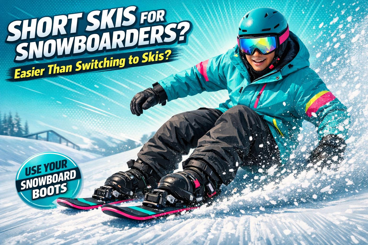 Short Skis for Snowboarders: Easier Than Switching to Skis? - snowfeet*