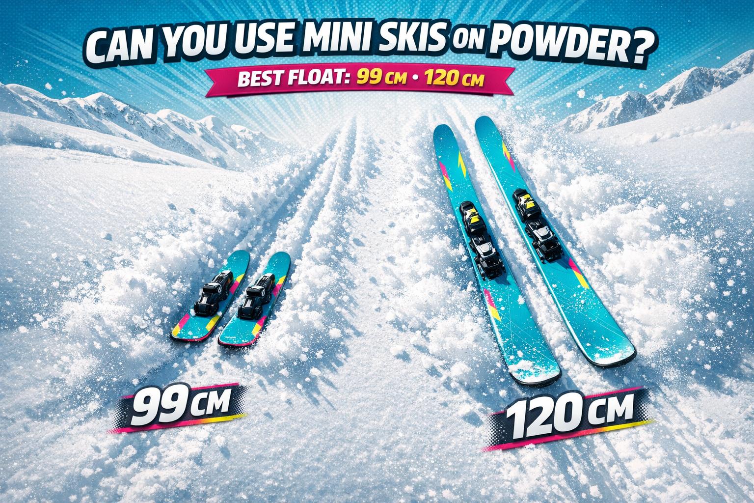Can You Use Mini Skis on Powder? - snowfeet*