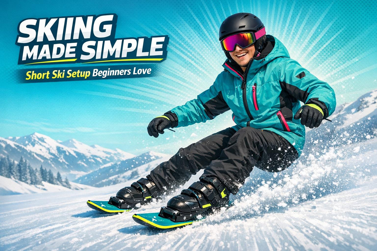 Skiing Made Simple: The Short Ski Setup Beginners Love - snowfeet*