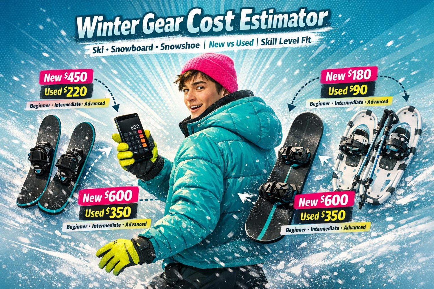 Winter Gear Cost Estimator for Budgeting - snowfeet*